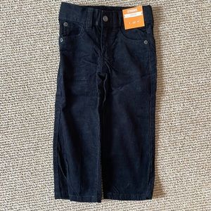 NWT Gymboree 2T black corduroy pants